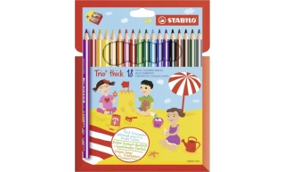 STABILO Trojhranné pastelky (18 ks + strouhátko)