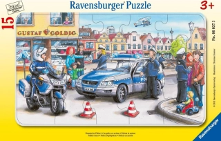 RAVENSBURGER Puzzle - Policejní operace (15 dílků)