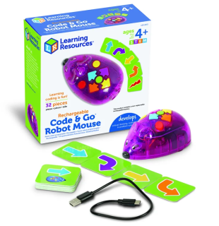 LEARNING RESOURCES Programovatelná myš - dobíjecí