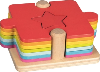 GOKI Vkládačka a puzzle - Tvary