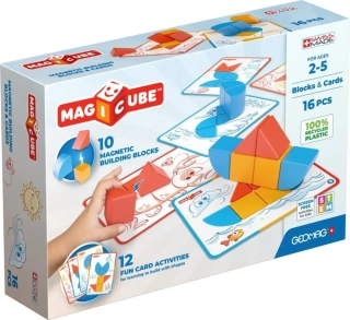 GEOMAG Magicube: Tvary s obrázky - 16 ks