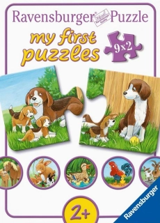 RAVENSBURGER Puzzle - Zvířata na dvoře 9x2 dílků