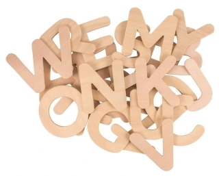 Dřevěná abeceda velká písmena