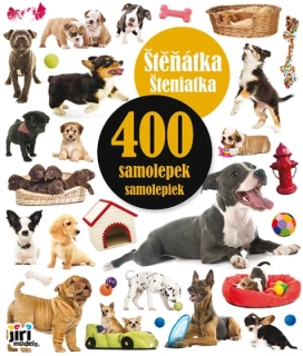 400 samolepek - Štěňátka