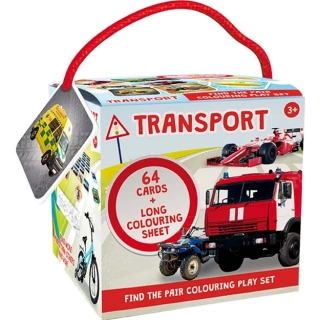 Pexeso na cesty s omalovánkami - Doprava