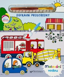  Malování vodou - Dopravní prostředky 