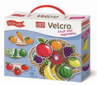 PEXI VELCRO Skládačky - Ovoce a zelenina