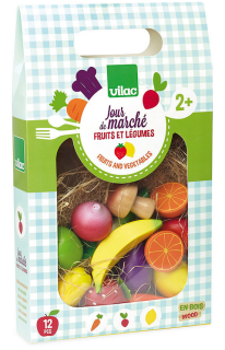 VILAC Dřevěný set - Ovoce a zelenina