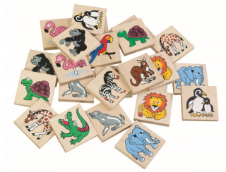 DETOA Dřevěné pexeso - ZOO