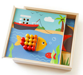 BIGJIGS TOYS Dřevěná mozaika - Pláž
