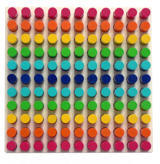 HESS Dřevěná mozaika barevná