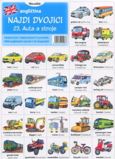 Pexeso - Auta a stroje (AJ)