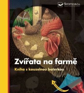 Kniha s kouzelnou baterkou - Zvířata na farmě