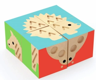 DJECO Dřevěné hmatové kostky