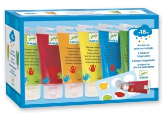 DJECO Prstové barvy v tubě