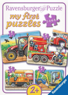 RAVENSBURGER Moje první puzzle - Zásahová vozidla 4v1